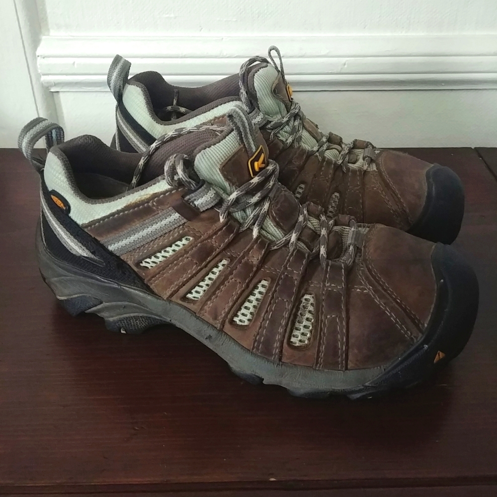 Keen Women's Steel Toe Work Shoe Brown Size 7.5